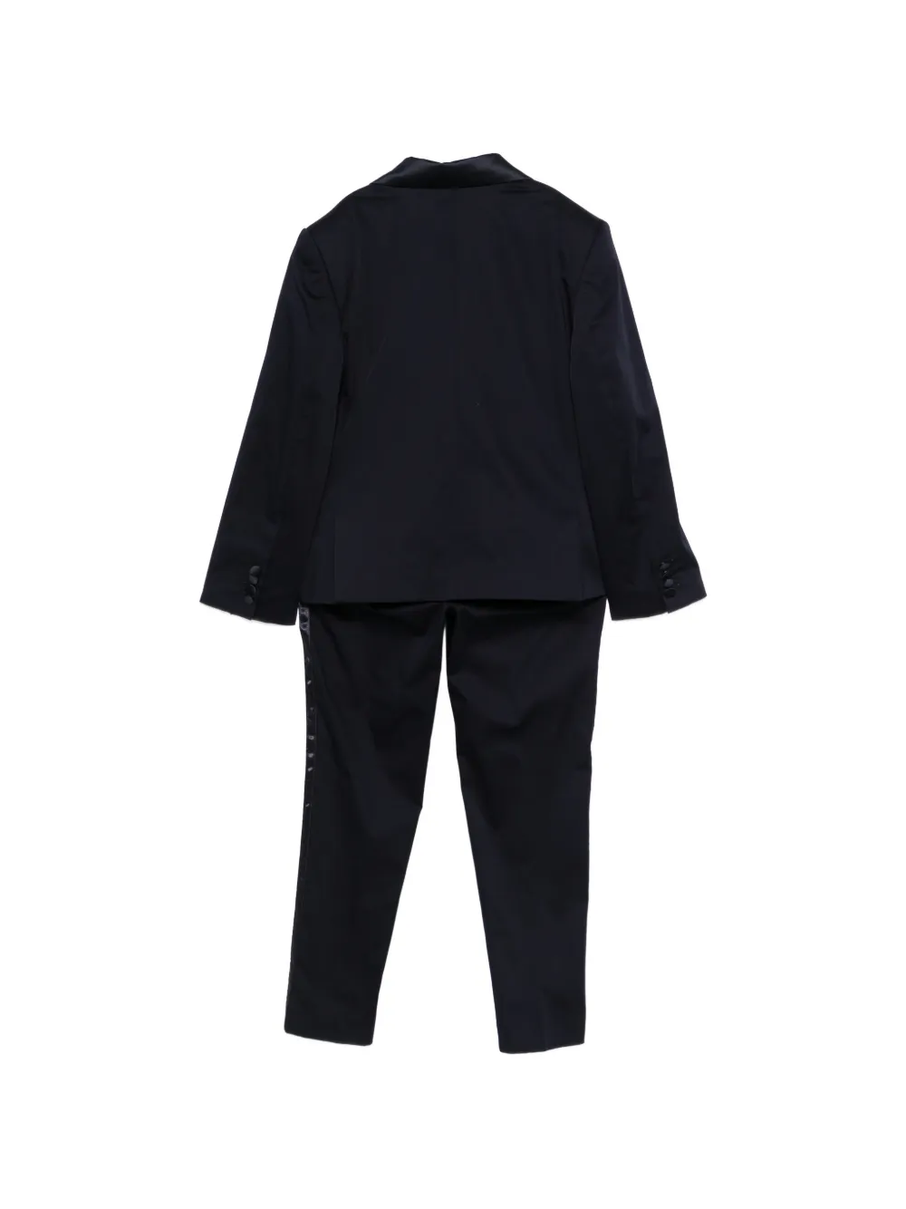 Colorichiari Vierdelig pak met enkele rij knopen Blauw