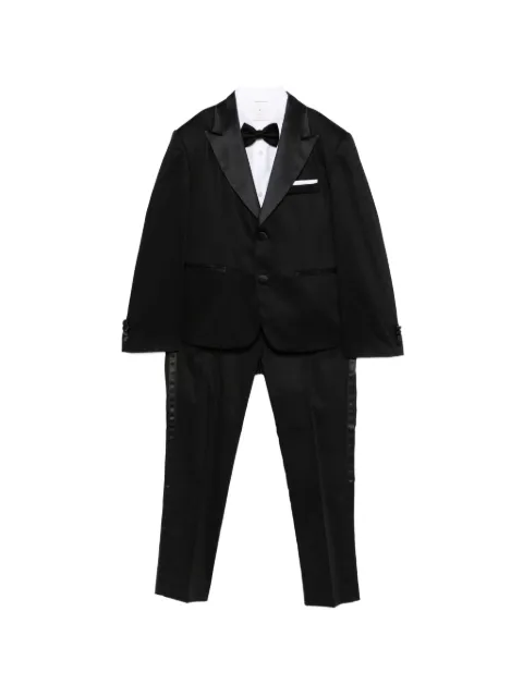 Colorichiari satin-effect suit set (set of four)