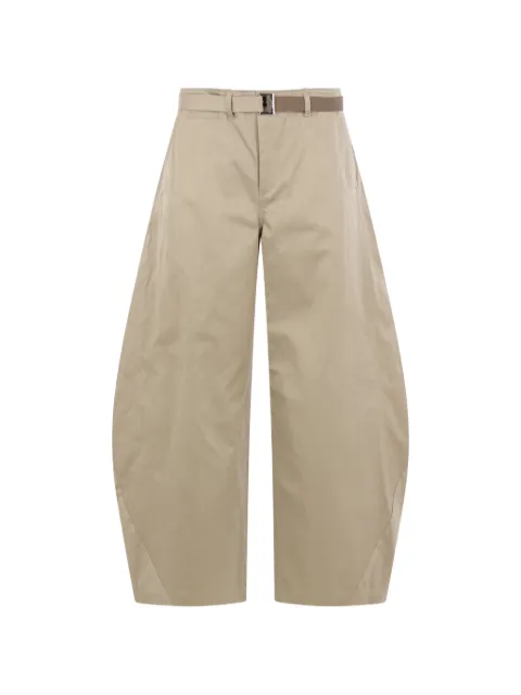 sacai pantalon ample à boutons décoratifs