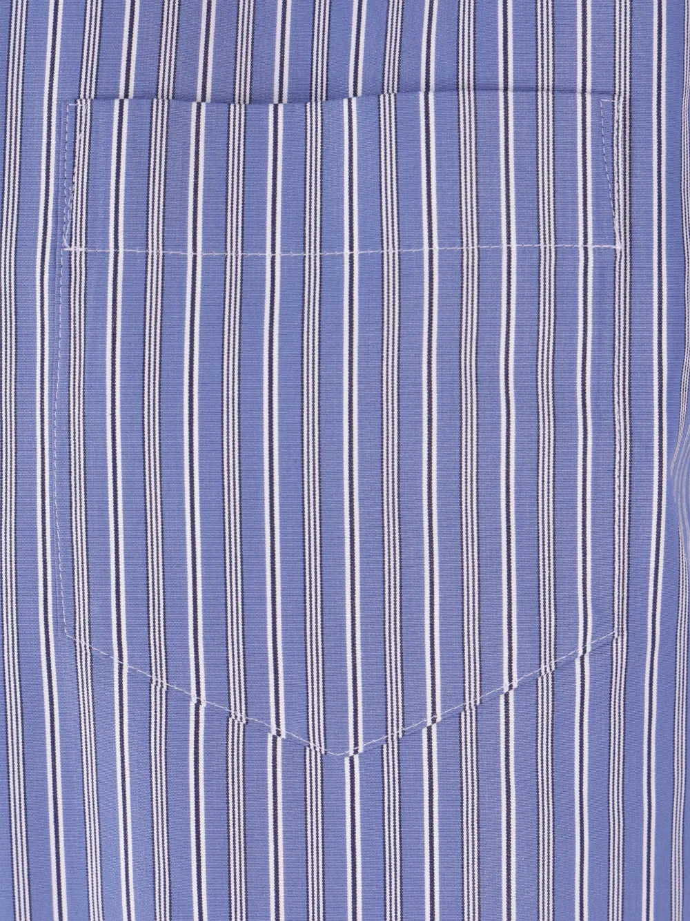  Sacai Striped-pattern Shirt - Blue 