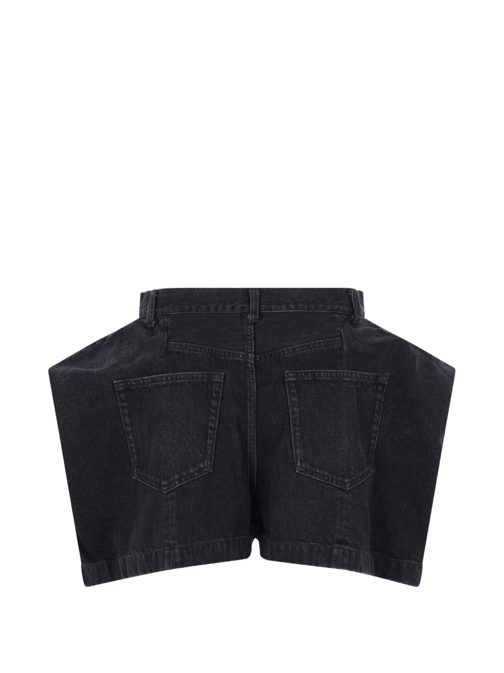  Sacai Denim Shorts - Black 