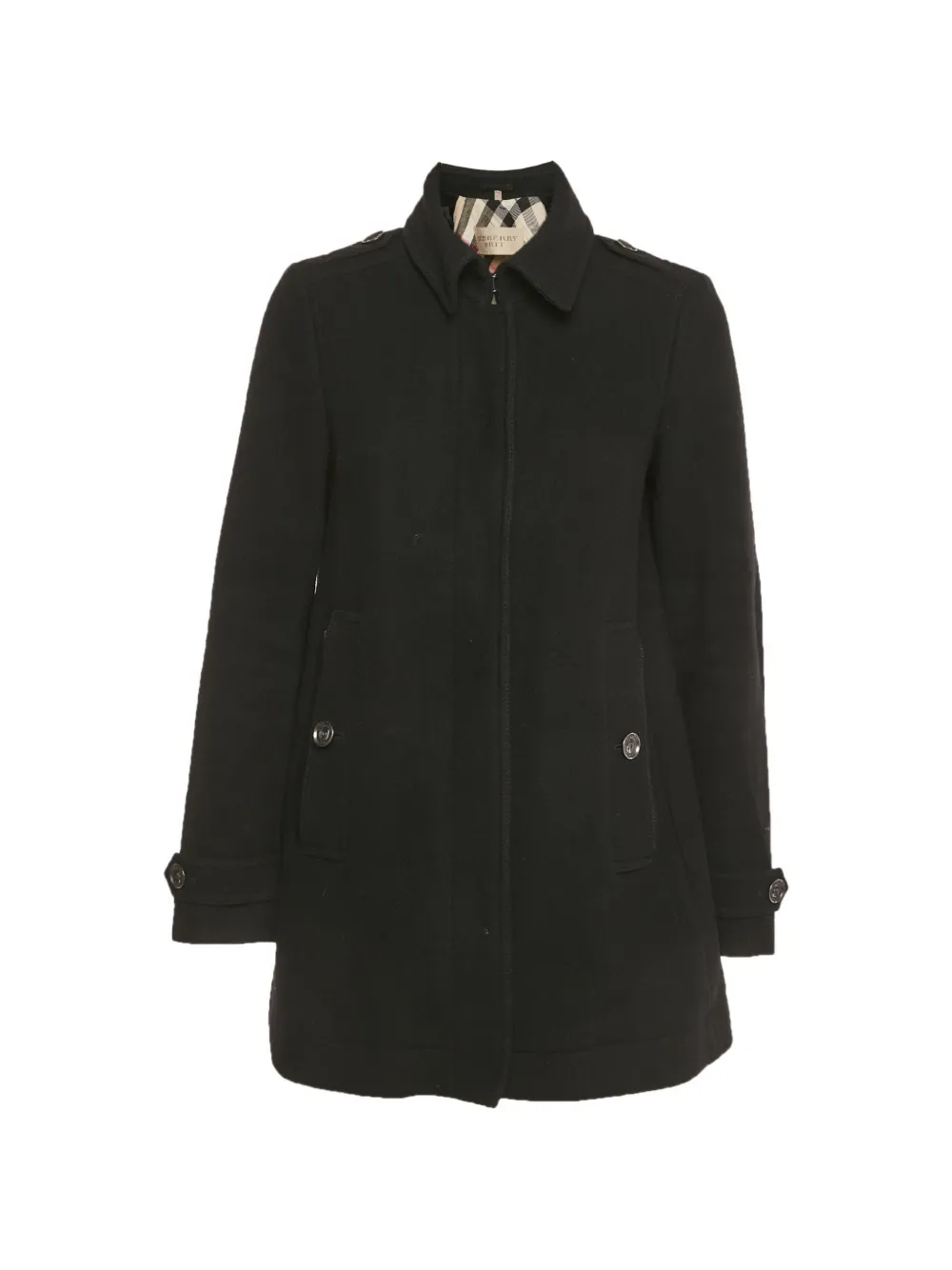 Burberry Pre-Owned tailored single-breasted coat - Schwarz