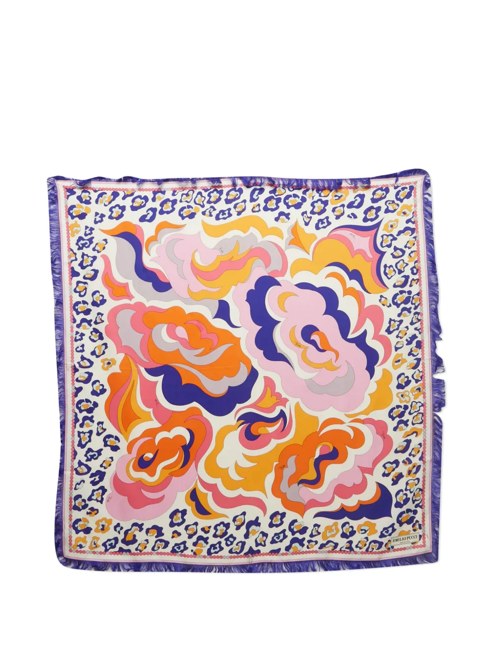 PUCCI Pre-Owned Foulard con stampa - Toni neutri