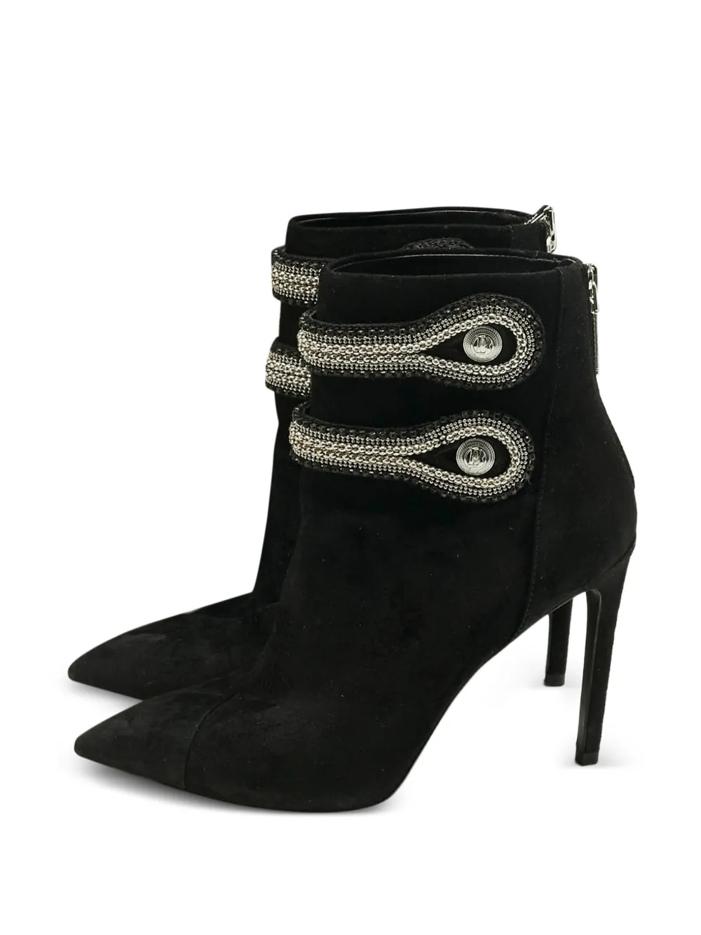 Pierre Balmain Vintage Spitze Stiefel mit Reißverschluss - Schwarz