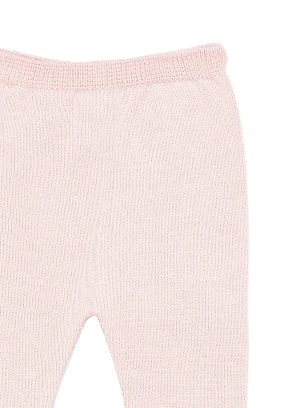  Paz Rodriguez Lace-collar Knitted Trousers Set - Pink 