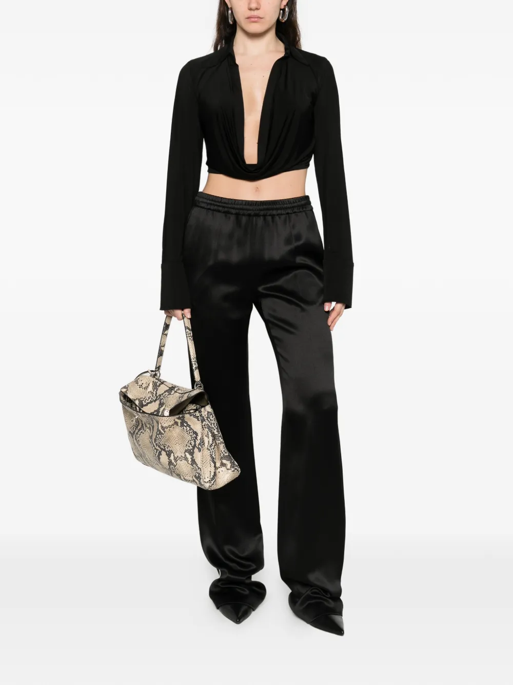 TOM FORD Trainingsbroek met elastische taille Zwart