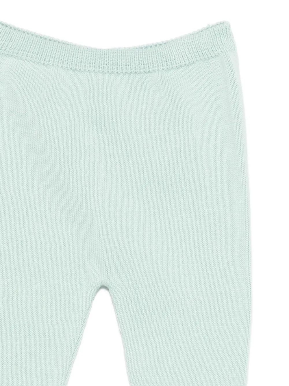 Lace-Trim Knitted Trousers Set 