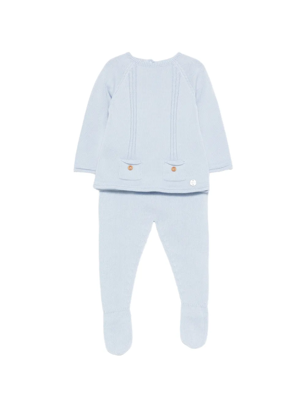 Paz Rodriguez knitted trousers set - Blu