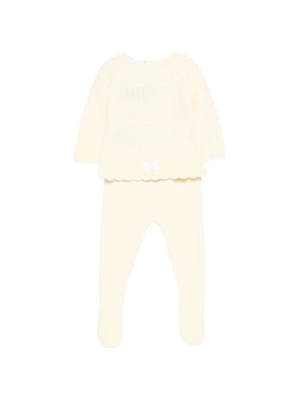 Paz Rodriguez knitted trousers set - Giallo