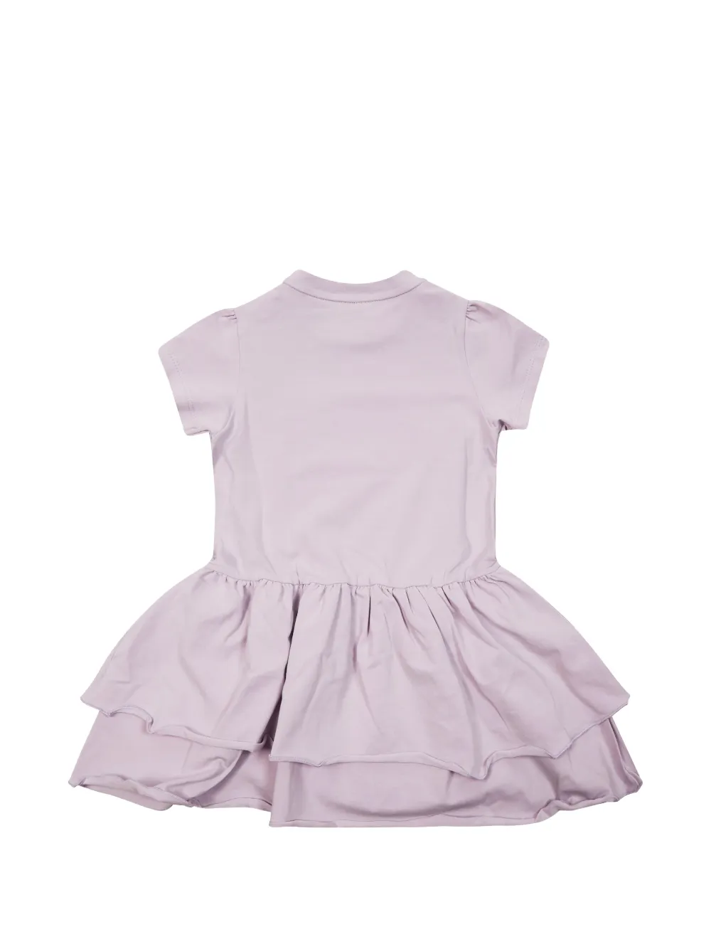  Moncler Enfant Robe Volantées à Manches Courtes - Violet 