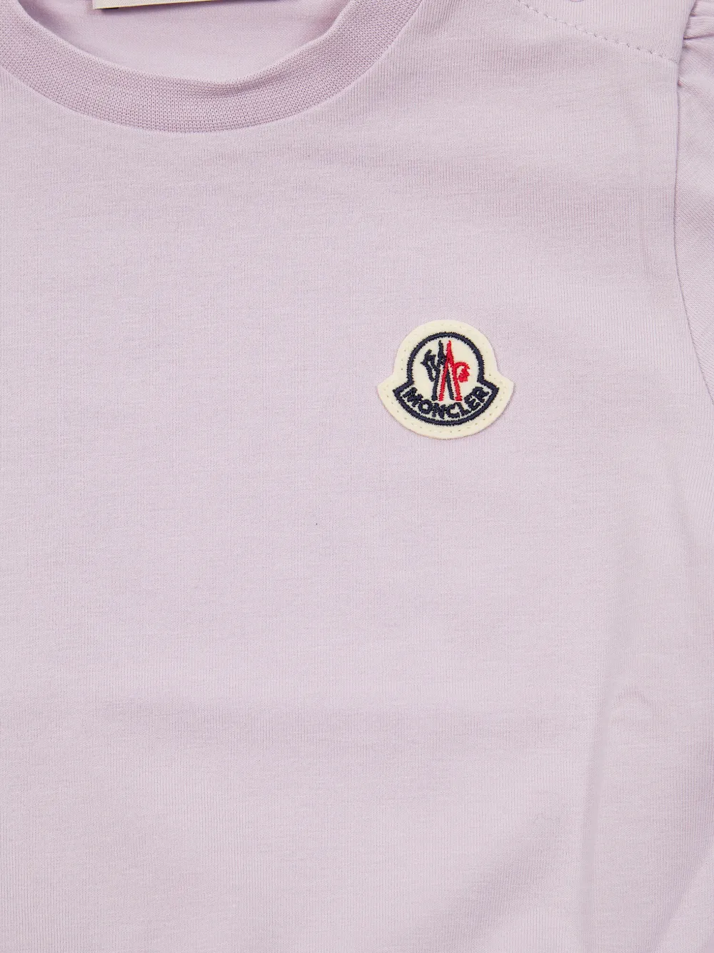  Moncler Enfant Robe Volantées à Manches Courtes - Violet 