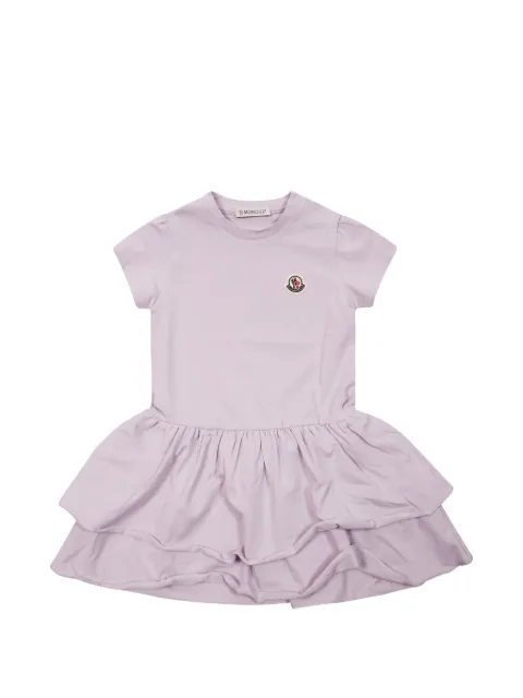 Moncler Enfant short-sleeve ruffled dress