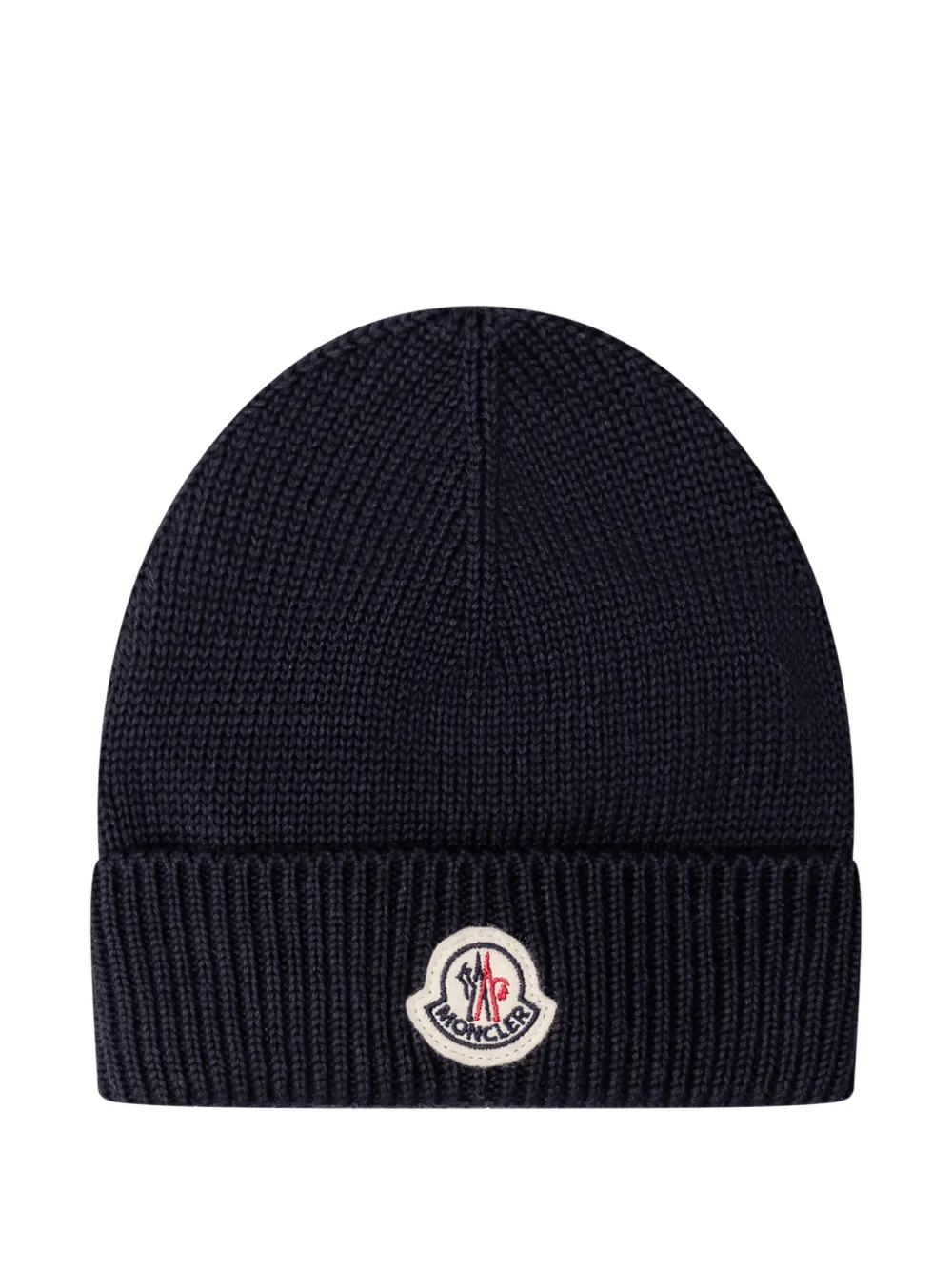 Moncler Enfant Muts met logopatch Blauw