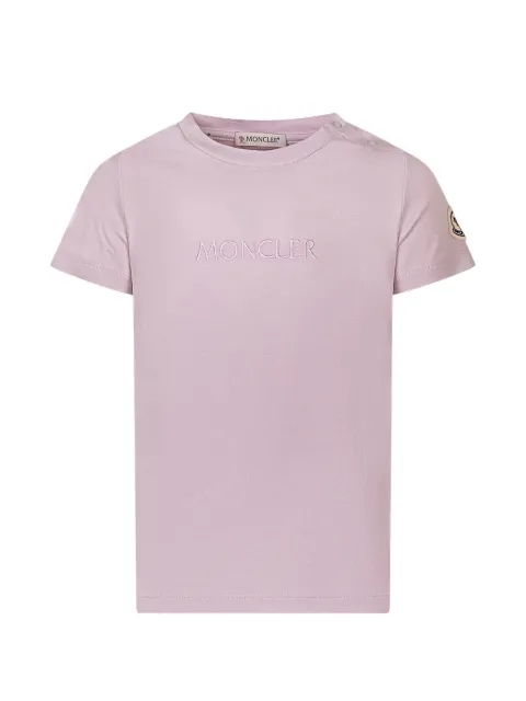 Moncler Enfant t-shirt med broderad logotyp