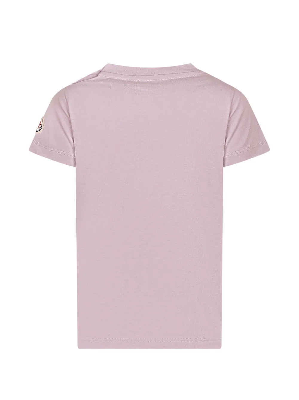 Moncler Enfant T-shirt met geborduurd logo Roze