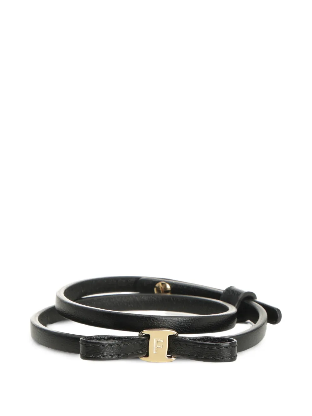 Ferragamo mini-bow wrap bracelet - Nero