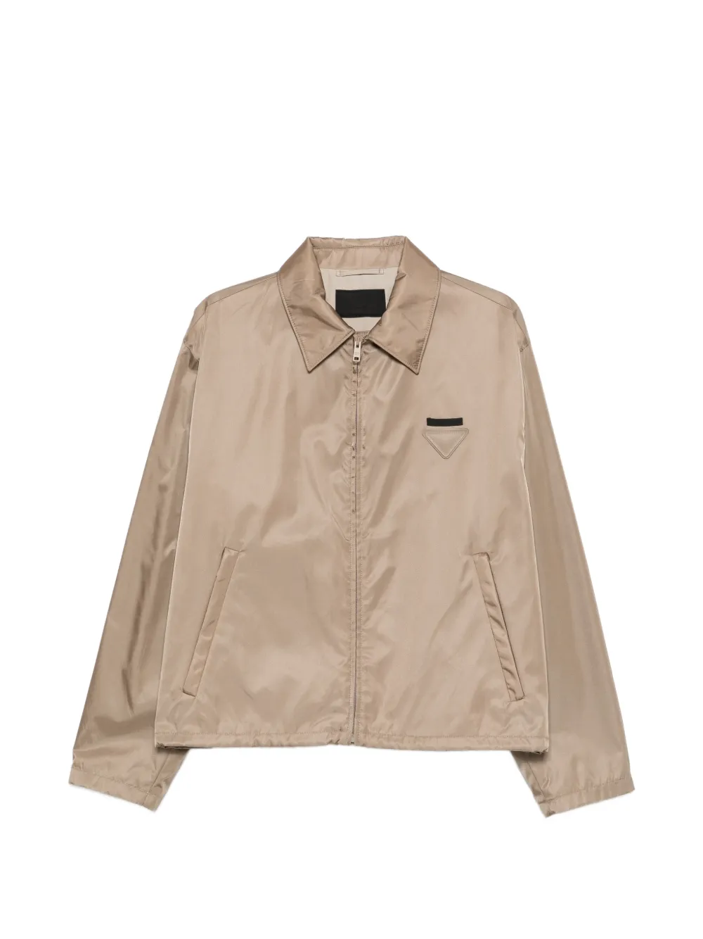 Prada Re-Nylon zip-up jacket - Toni neutri