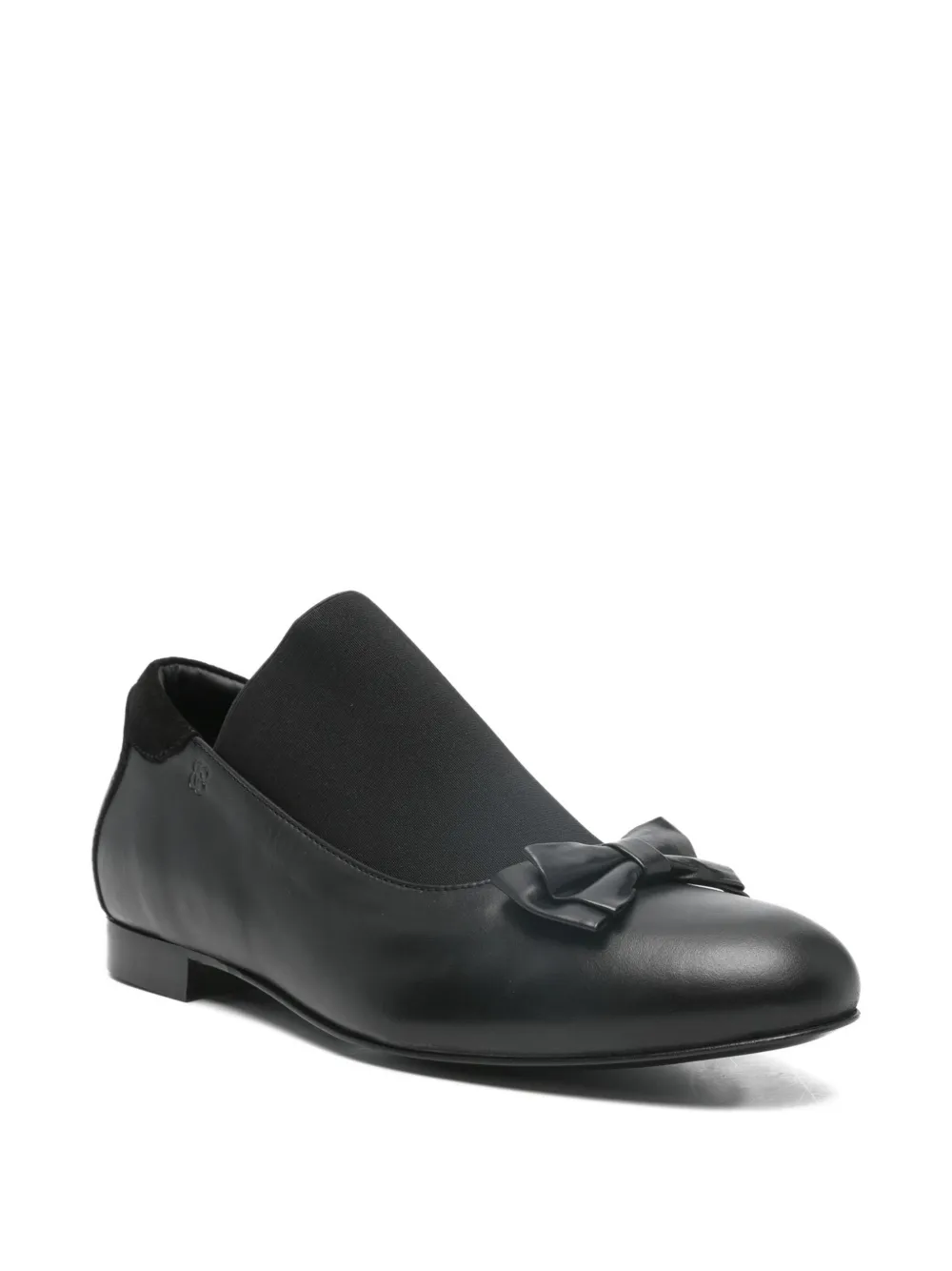Stefan Cooke Loafers met elastische strik Zwart