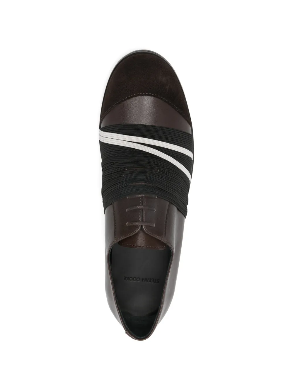 Stefan Cooke elastic-detail biker derby shoes Bruin