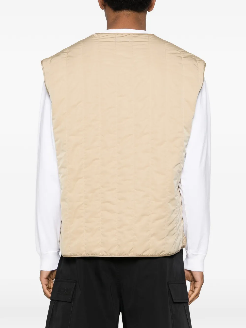 MM6 Maison Margiela Gilet met zijzak Beige
