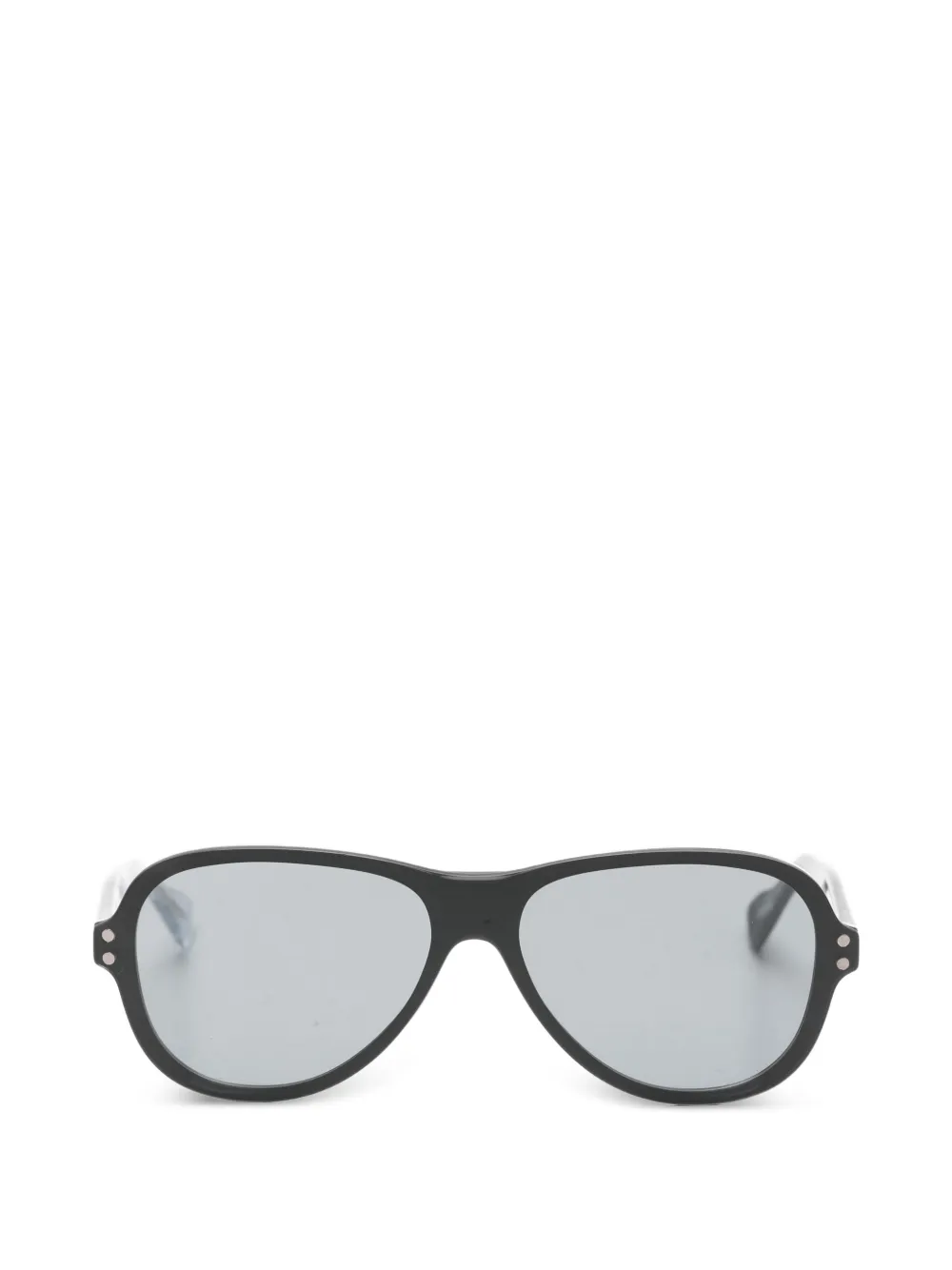 Snob browline goccia sunglasses - Nero