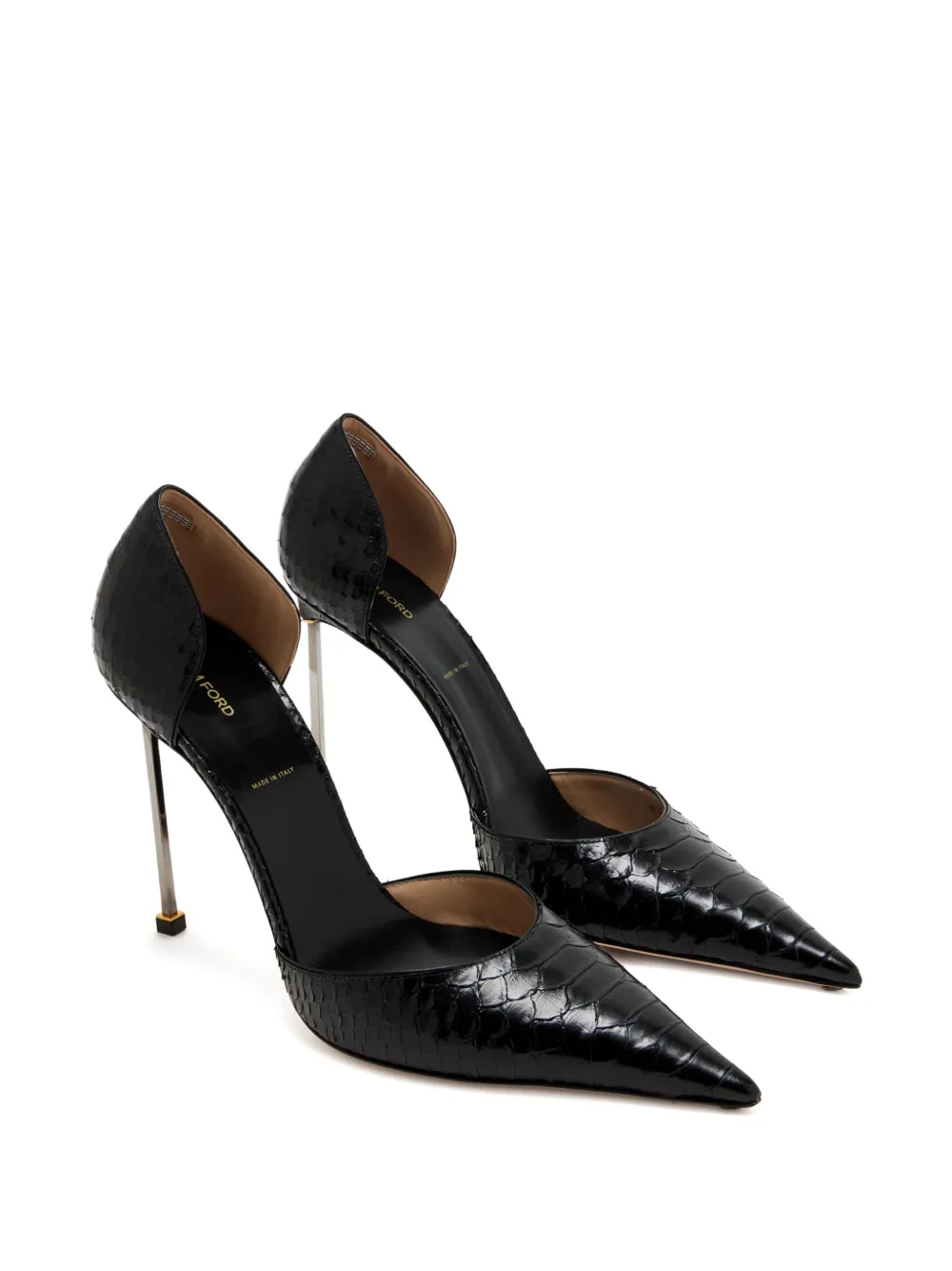 TOM FORD D'Orsay pumps met puntige hak Zwart