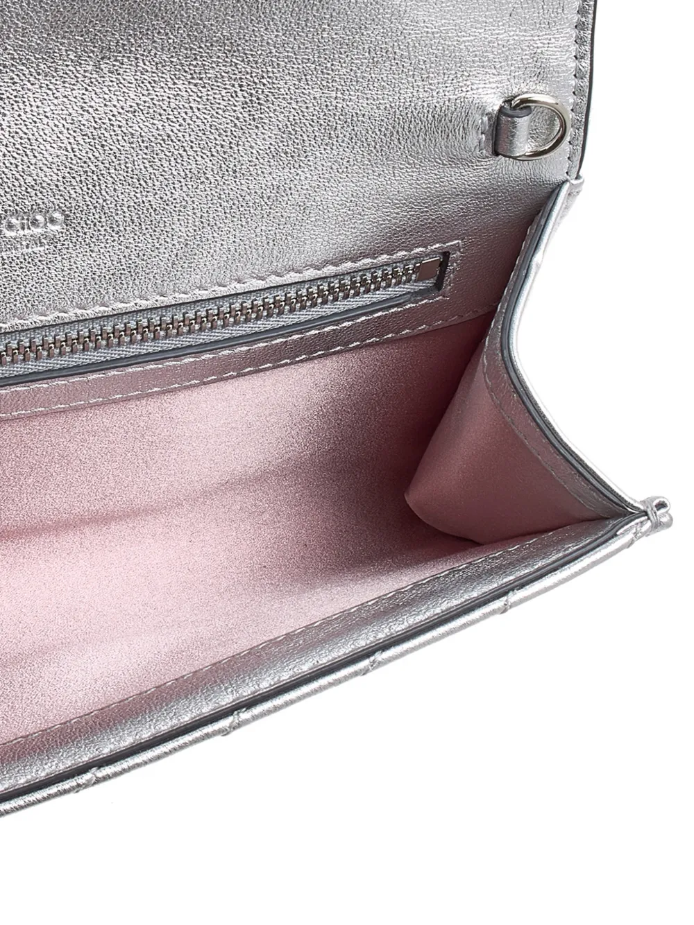 Jimmy Choo Curve gewatteerde clutch Zilver