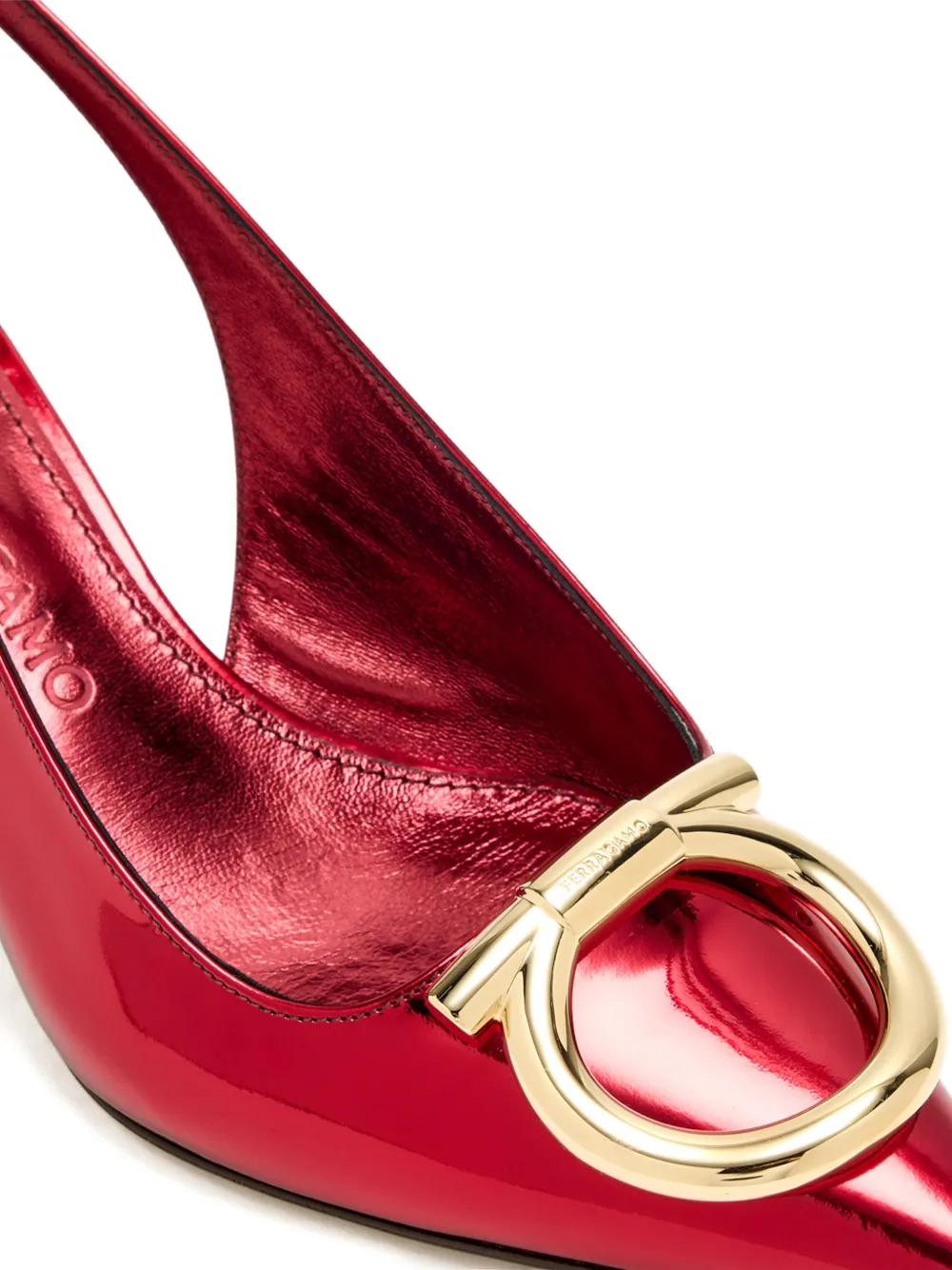Ferragamo Sara slingback pumps Rood