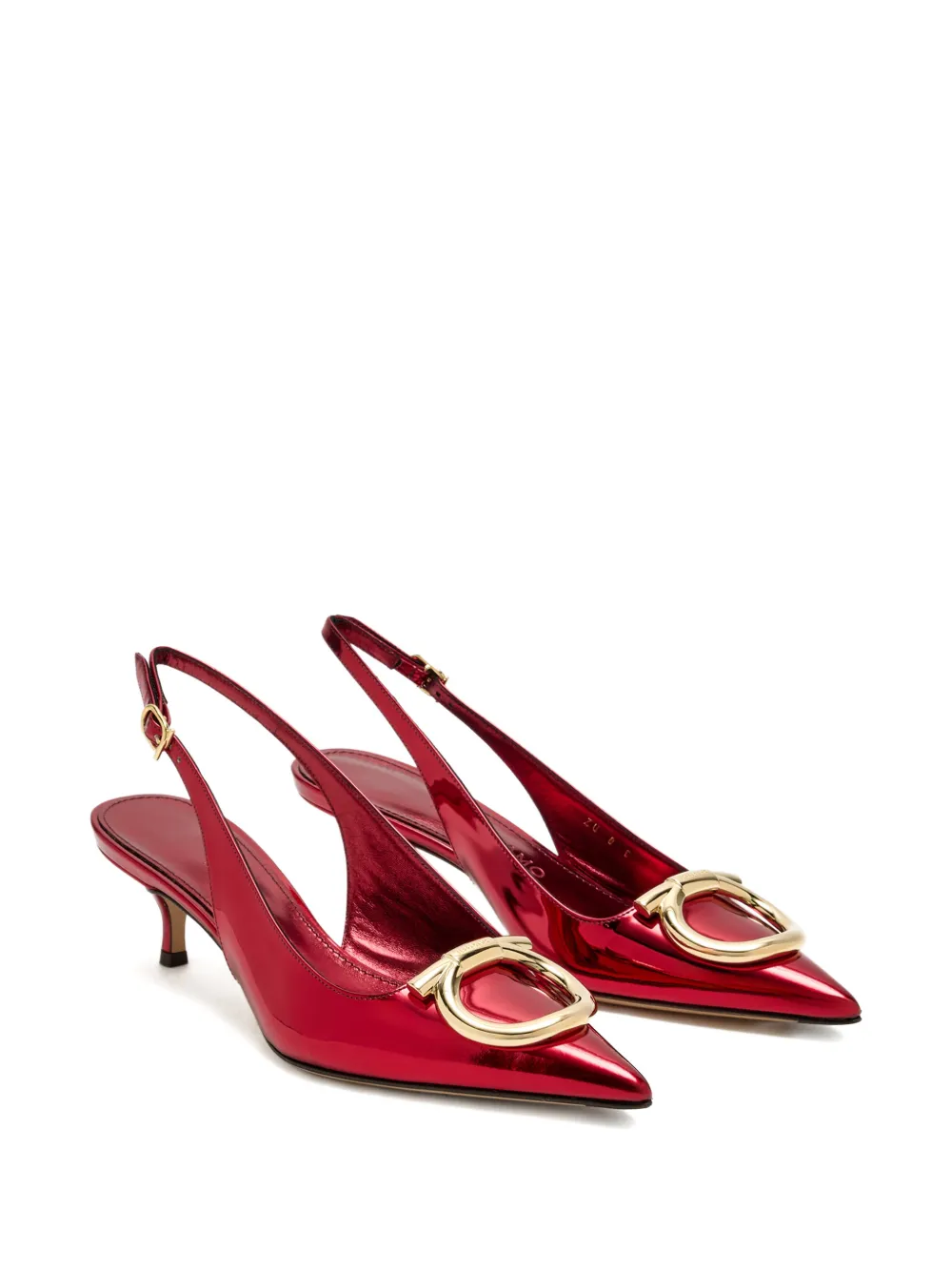 Ferragamo Sara slingback pumps Rood