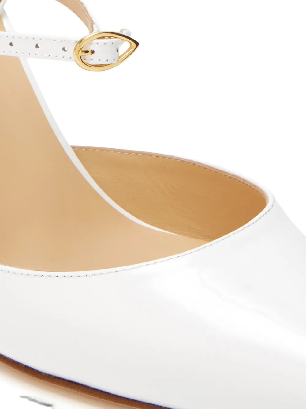 Jennifer Chamandi 85mm Vittorio heeled pumps Wit