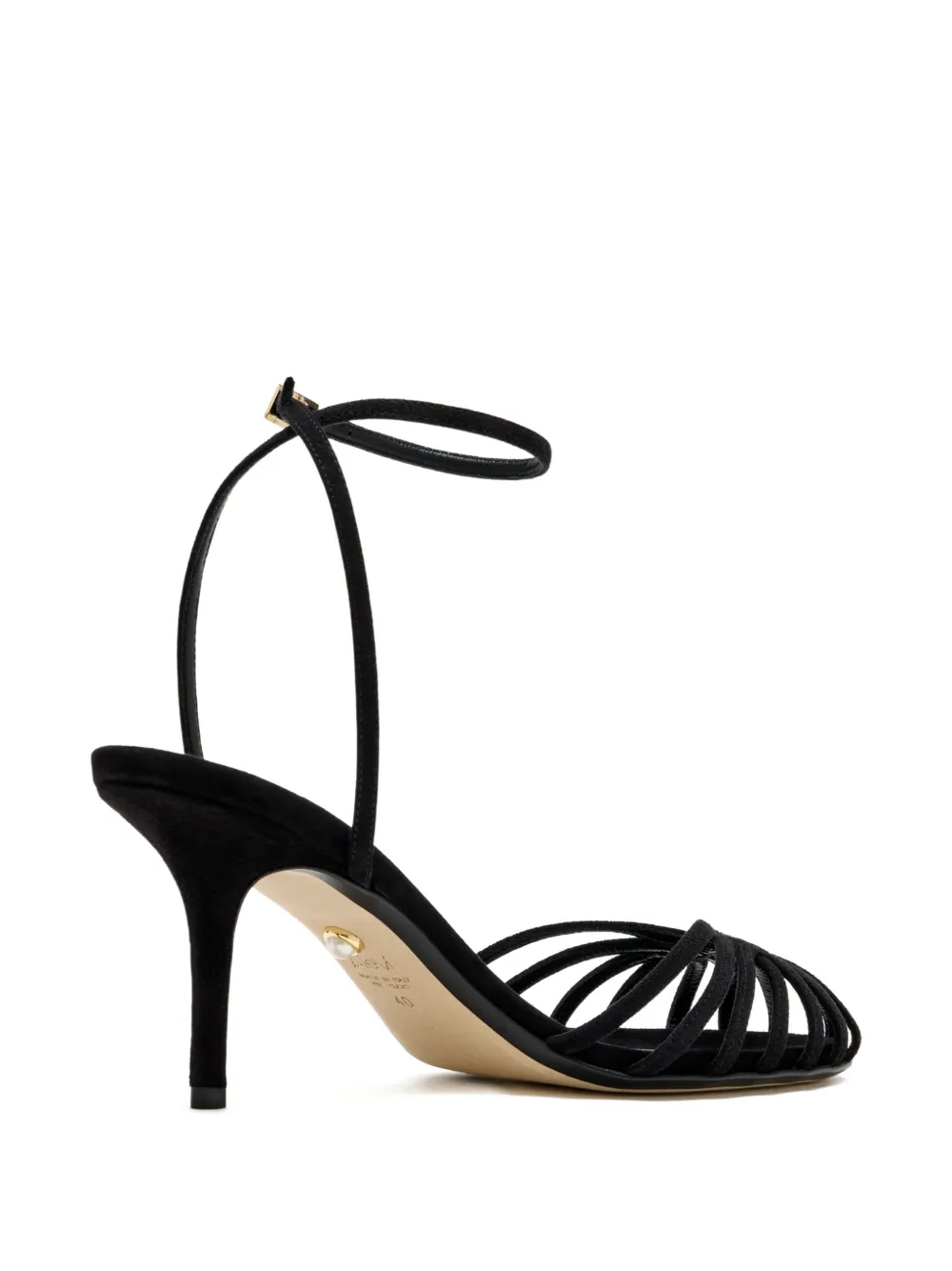 Alevì 75mm Blake heeled sandals Zwart