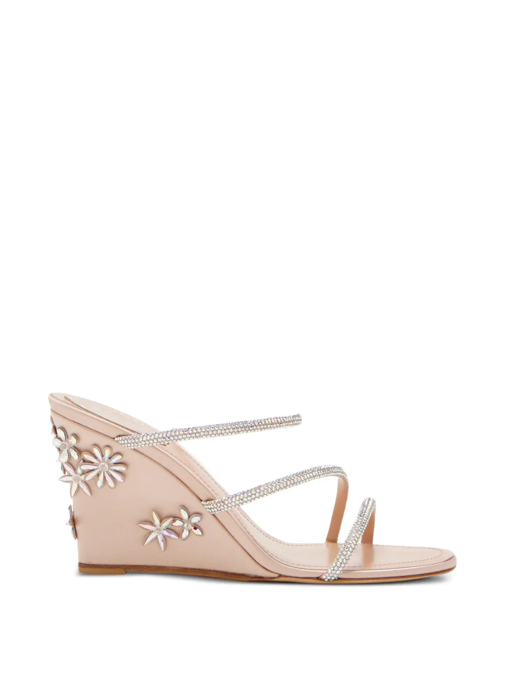 René Caovilla Eva floral sandals Roze
