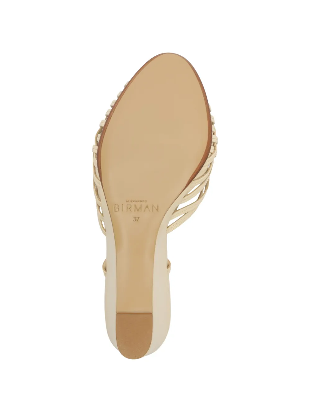 Alexandre Birman Lilian geweven muiltjes Beige