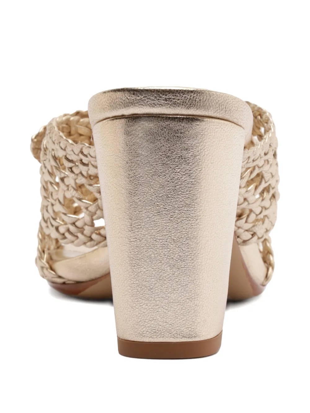 Alexandre Birman Belinda geweven geknoopte muiltjes Goud