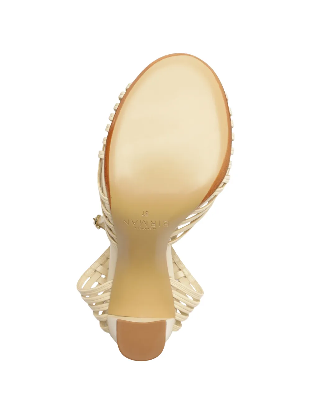 Alexandre Birman Lilian geweven sandalen Beige