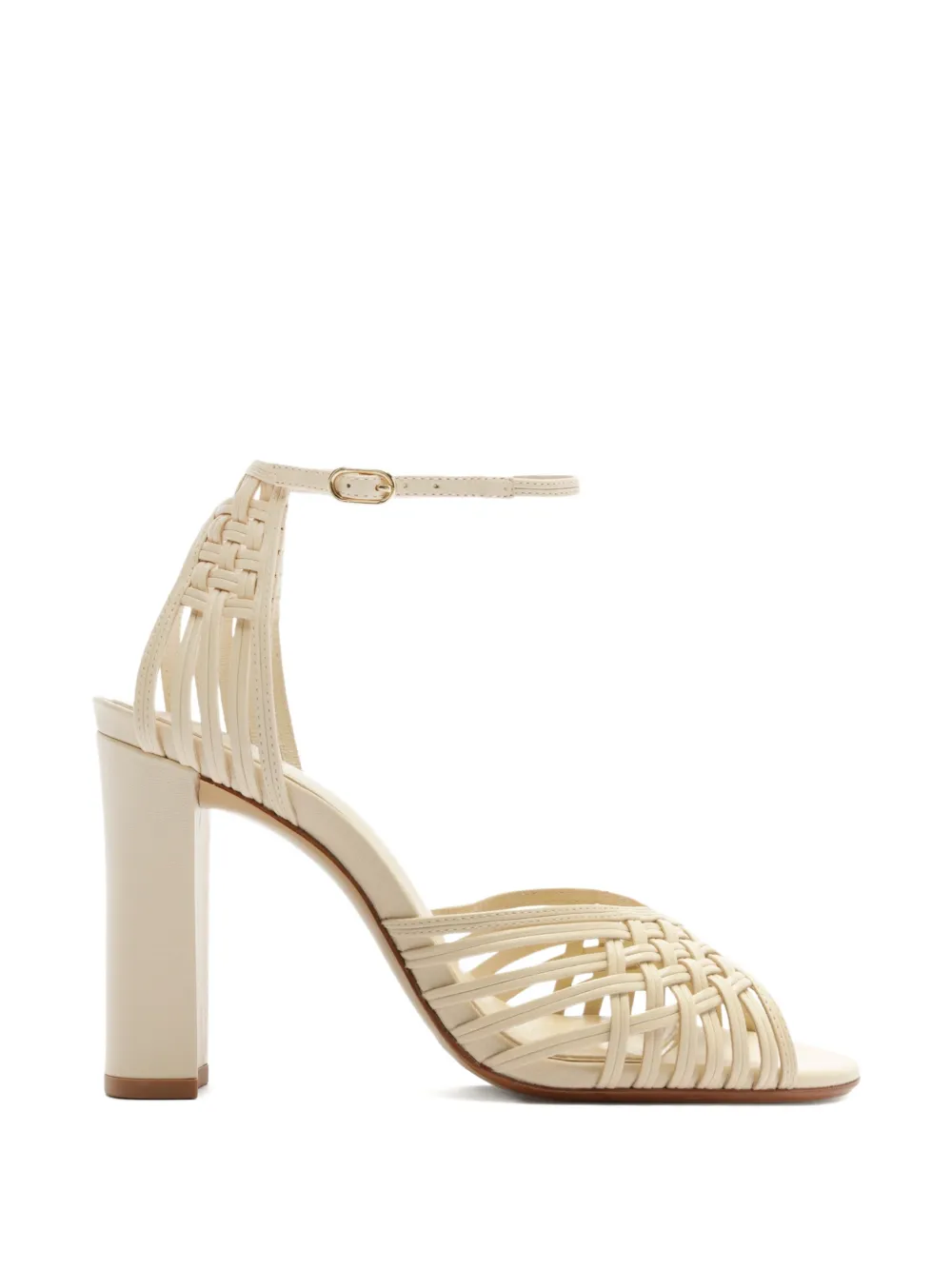 Alexandre Birman Lilian geweven sandalen Beige