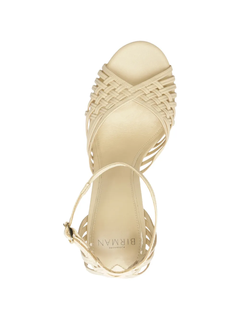 Alexandre Birman Lilian geweven sandalen Beige