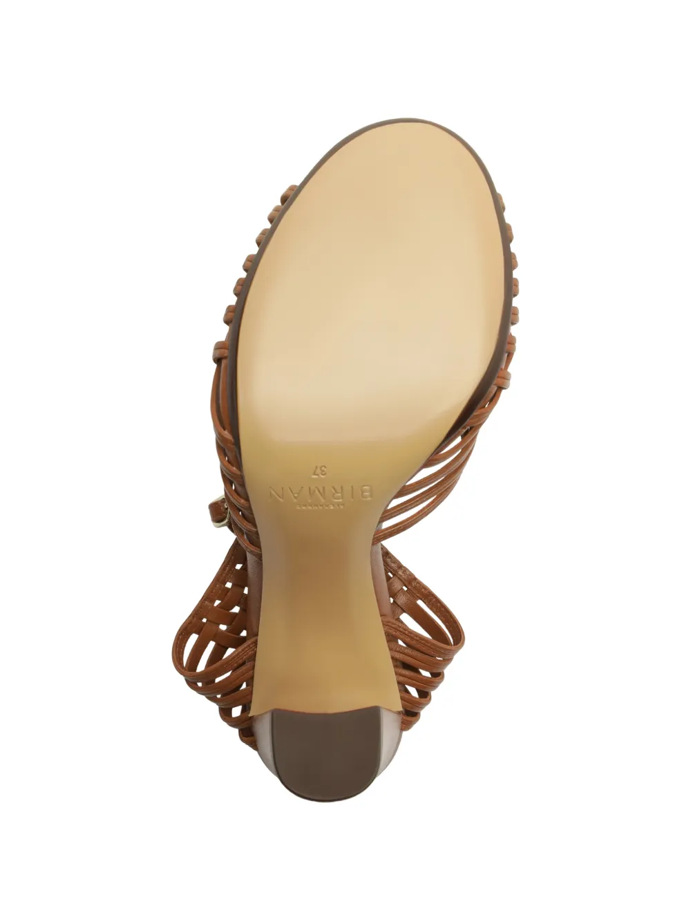 Alexandre Birman Lilian geweven sandalen met hak Bruin