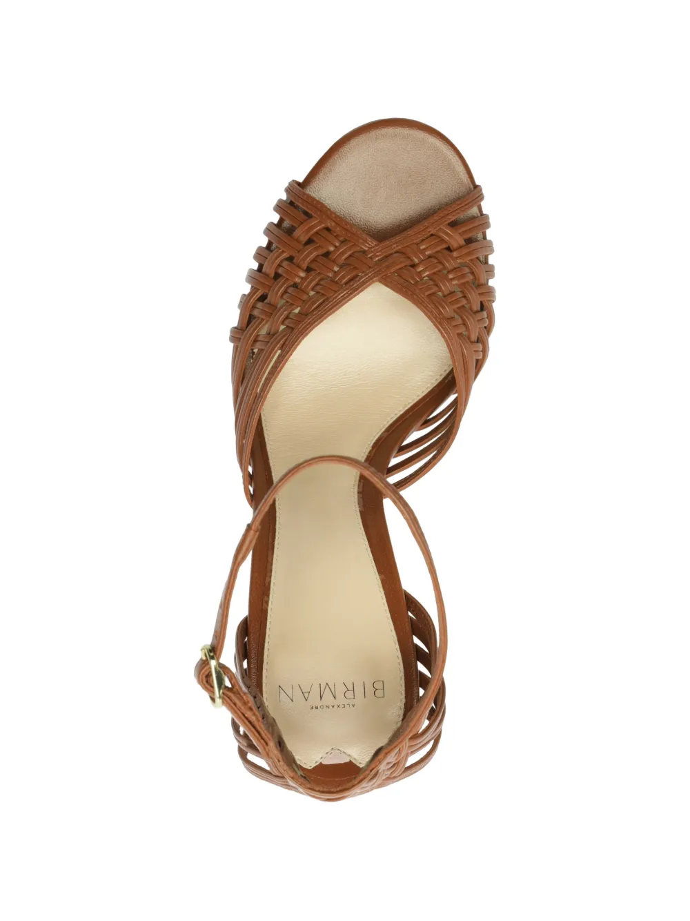 Alexandre Birman Lilian geweven sandalen met hak Bruin