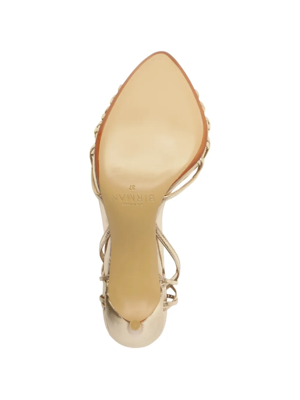 Alexandre Birman Solene gekooide stiletto sandalen Goud