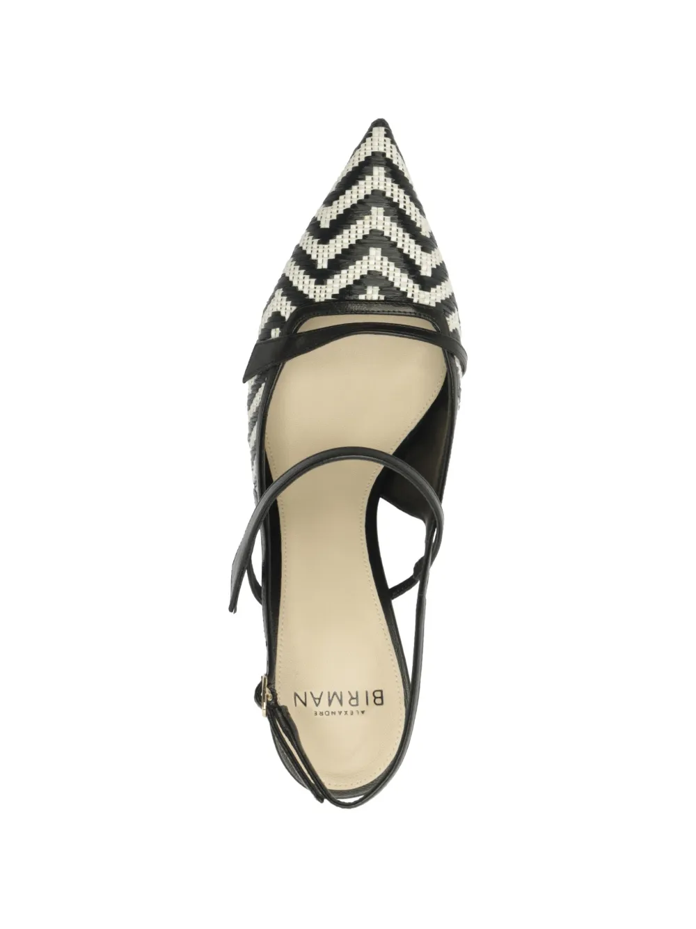 Alexandre Birman Tita zig pumps met raffia band Wit