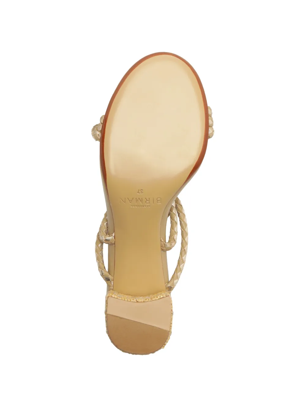 Alexandre Birman Elba sandalen met gevlochten hak Beige