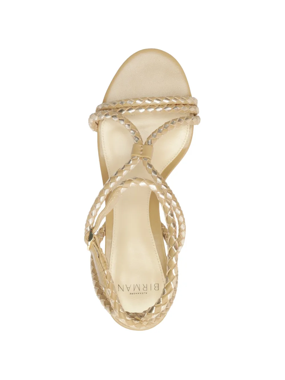 Alexandre Birman Elba sandalen met gevlochten hak Beige