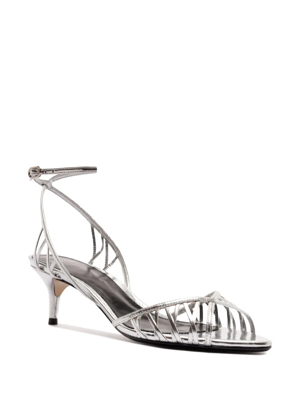 Alexandre Birman Solene sandalen met hak Zilver