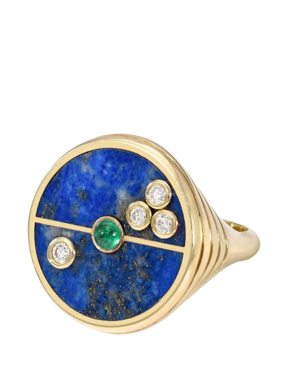  Retrouvaí Compass Multi-stone Ring - Gold 