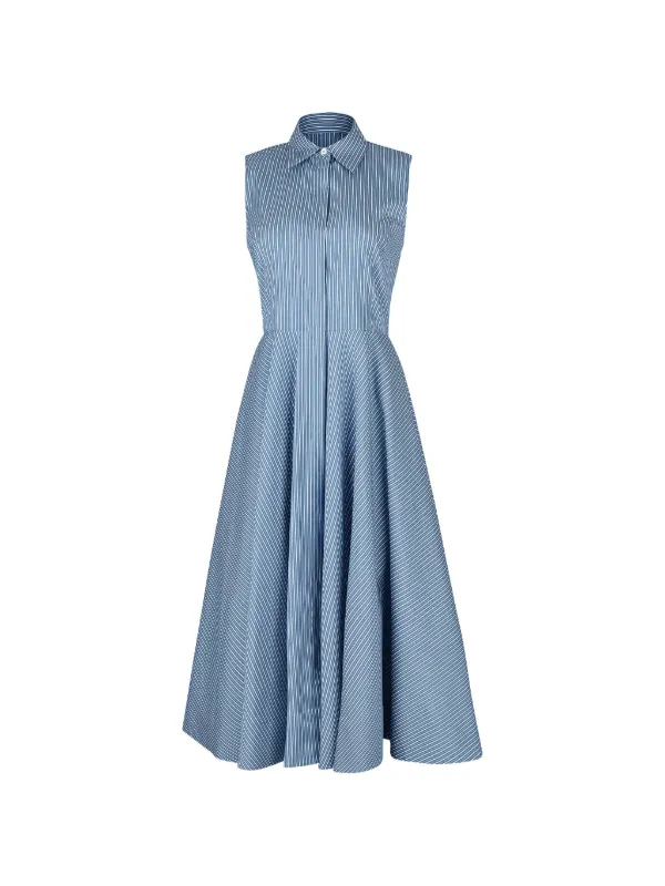 michael kors blue dresses NEW Michael Kors Blue Chiffon Cold Shoulder Gold Shimmer Dress main image 0