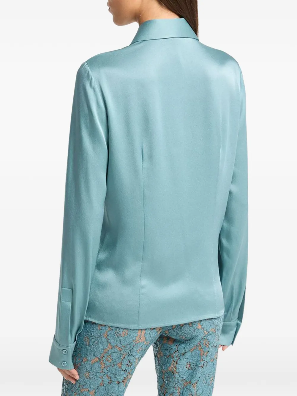  Michael Kors Collection Hansen Collared Shirt - Blue 
