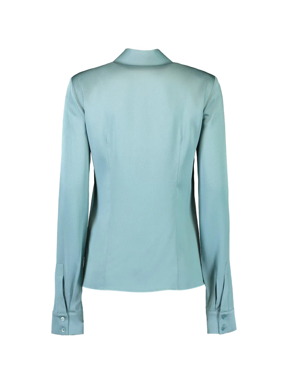 Michael Kors Collection Hansen blouse met kraag Blauw