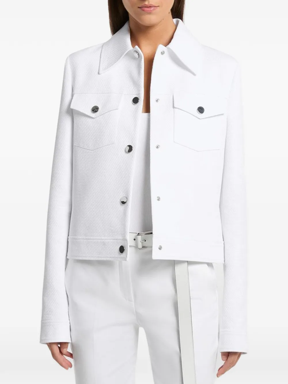 Michael Kors Collection snap-button jacket - Bianco