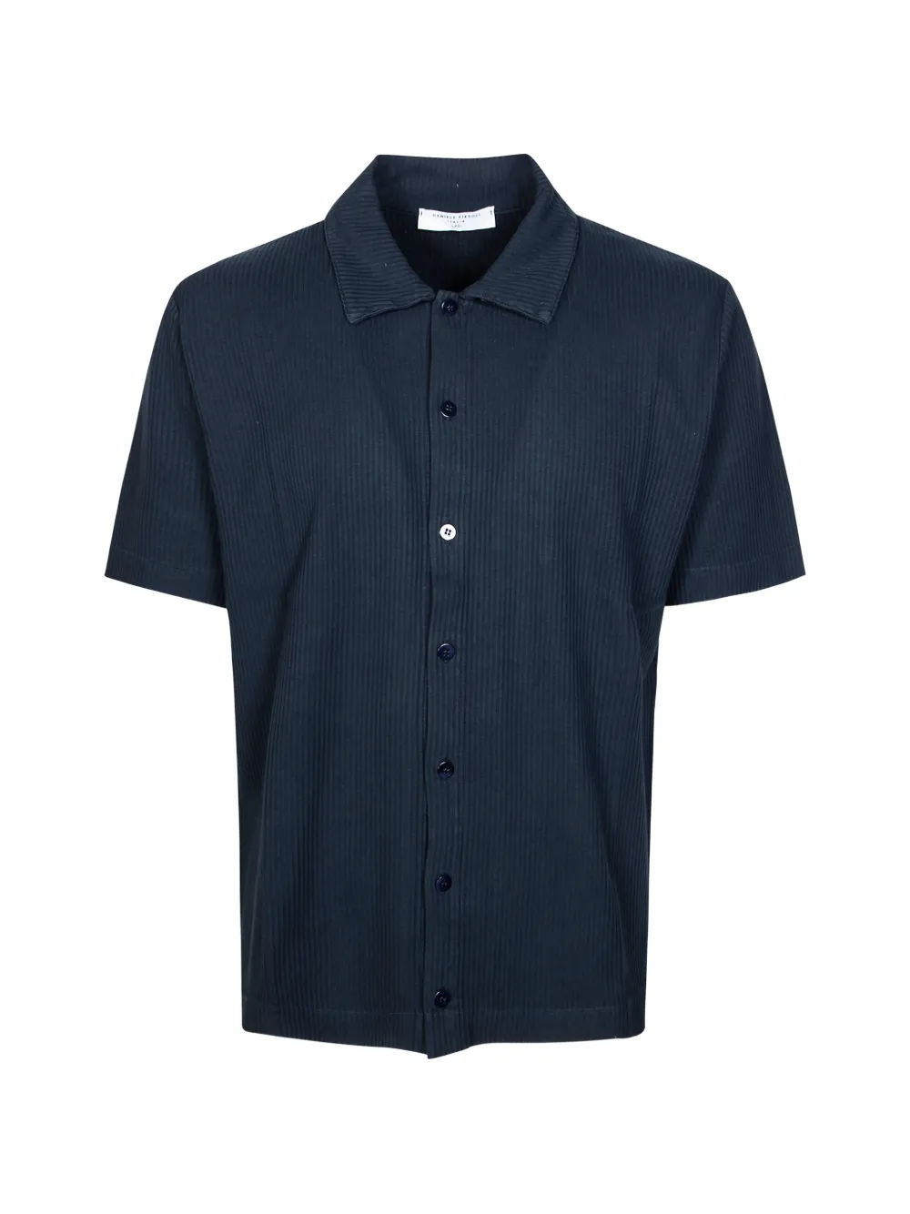 Daniele Fiesoli short sleeve rib shirt - Blu